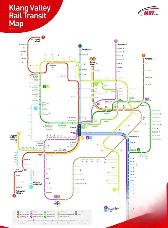 马来西亚公共交通路线